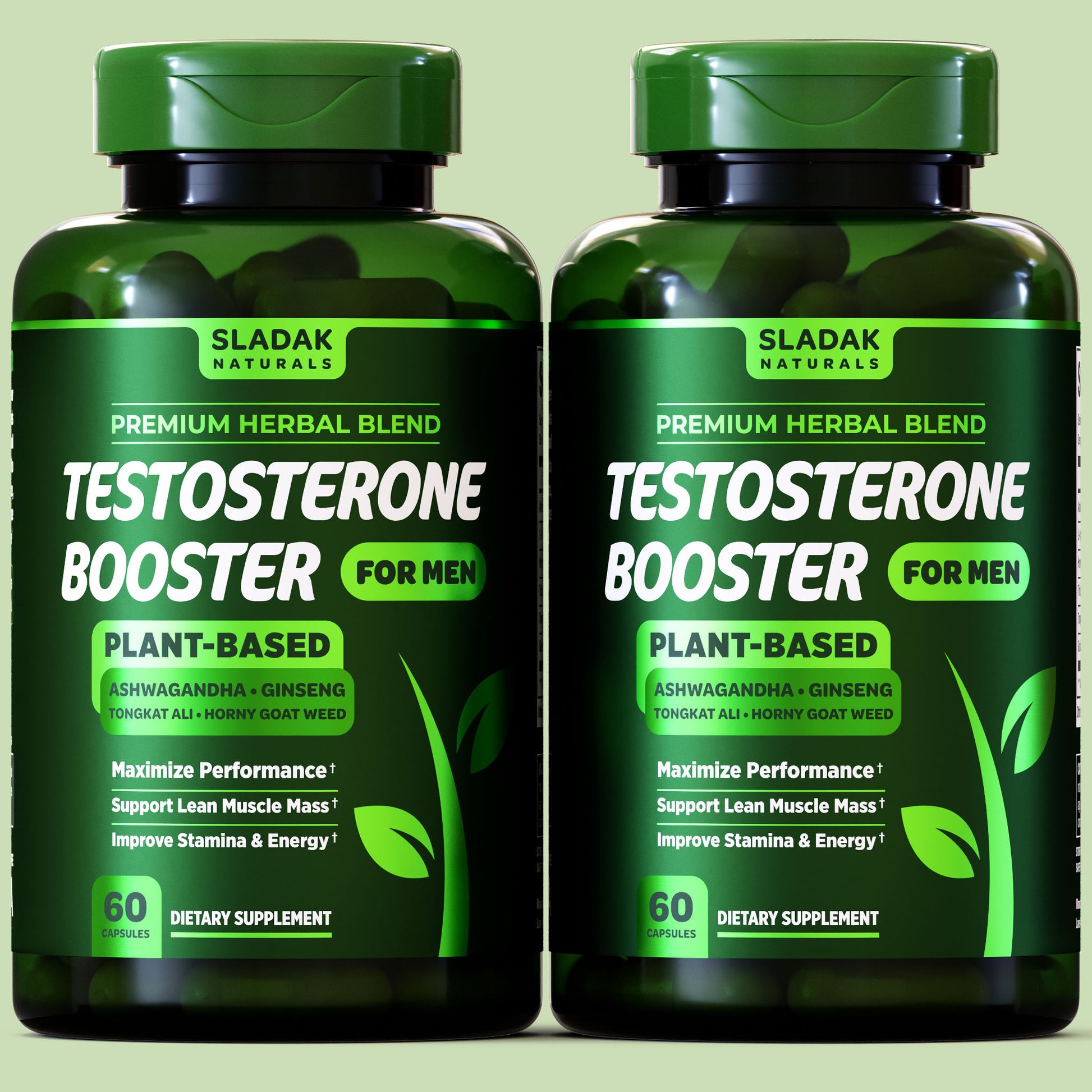 Testosterone Booster Supplement for Men - Male Enhancing Test Boost - Ashwagandha, L-Arginine, Tongkat Ali, Tribulus + More - Workout, Build Muscle, Strength, Energy & Performance - 2 Month Supply